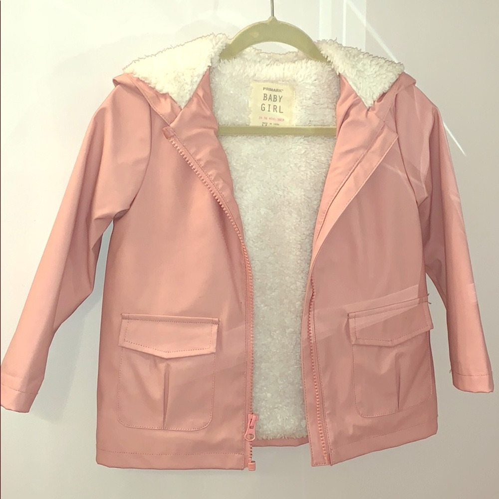 Primark Rain coat. Sherpa-lined!